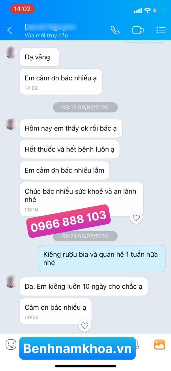 Phản hồi chữa bệnh lậu bn Nha Trang 8